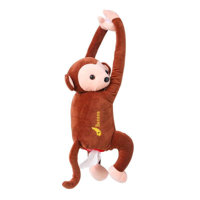 Monkey Tissue Holder Brown