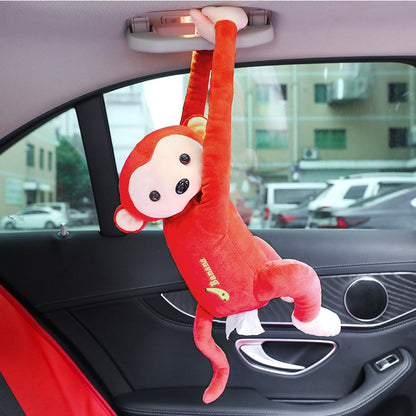 Monkey Tissue Holder Red