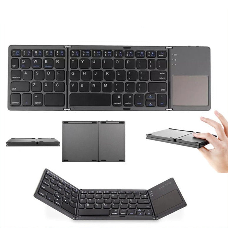 Bluetooth Foldable Keyboard Black