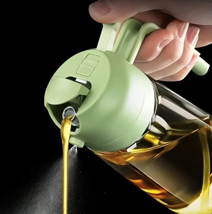 Oil Dispenser Spray in use