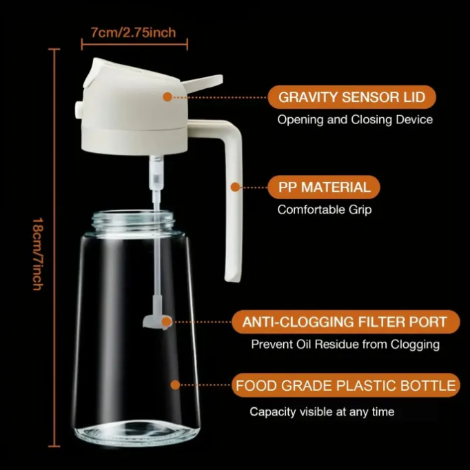 Oil Dispenser Spray Dimensions