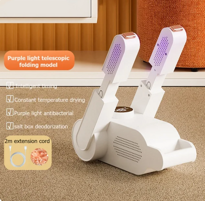 Shoe Dryer Telescopic with Purple Light, Rose Salt Box and Extension Cord